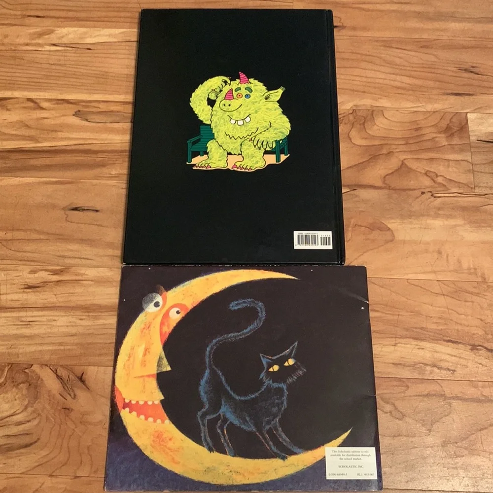 Lot of 2 books Halloween Monster themed children’s picture books kids fun story